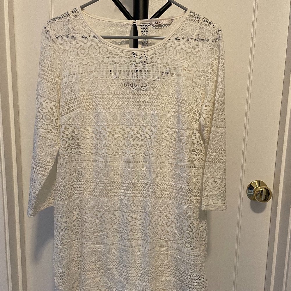 Marks & Spencer's Short Ivory Lace Dress